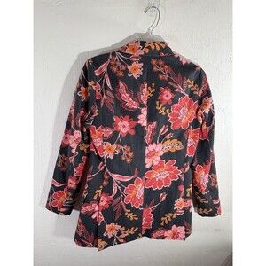 Dolan Anthropologie NWT Small Orange Pink Brown Women Blazer Double Breast Vivid
